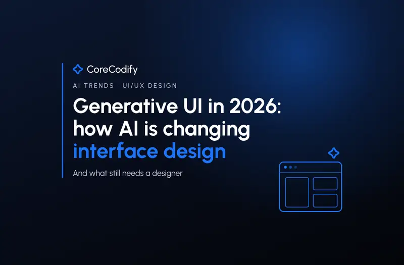 Generative UI in 2026: how AI is changing interface design (and what still needs a designer)